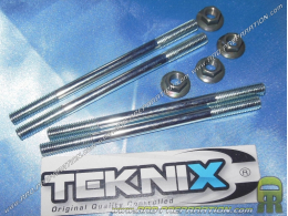 Set of 4 studs + reinforced nuts TEKNIX for horizontal minarelli