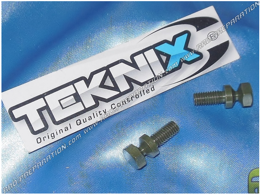 Jeu de 2 vis auto-cassantes Ø6 x 13mm TEKNIX pour contacteur à clef (neiman) type YAMAHA, MBK, ...