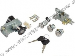 Interruptor / cerradura de maletero y sillín con 2 llaves TEKNIX para maxi scooter 125cc KYMCO AGILITY R16 de 2008 a 2012