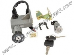 Contacteur / neiman avec 2 clés (clef) + serrue coffre TEKNIX pour scooter KYMCO VITALITY