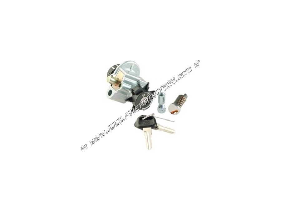 Contactor / neiman with 2 keys (key) + TEKNIX trunk TEKNIX for scooter PEUGEOT LUDIX TREND, SNAKE, BLASTER ...