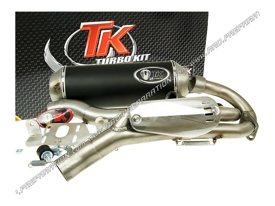 Ligne de pot d'échappement TURBO KIT TK QUAD 4T OVAL pour YAMAHA YFM 700 RAPTOR de 2007 a 2009