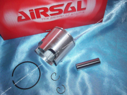 piston mono-segment AIRSAL Ø48mm axe 12mm pour kit 70cc AIRSAL mono-segment sur minarelli am6