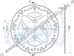 Disque de frein avant NG Ø220mm pour scooter HONDA PCX 125cc après 2010