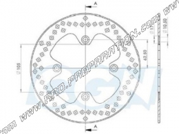 Disque de frein avant et arrière NG Ø240mm pour HONDA SH, FORZA, S WING, JAZZ, FORESIGHT, BENELLI CAFFENERO...