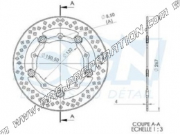 Disque de frein avant et arrière NG Ø200mm pour HONDA SH, FORZA, S WING, JAZZ, FORESIGHT, BENELLI CAFFENERO...