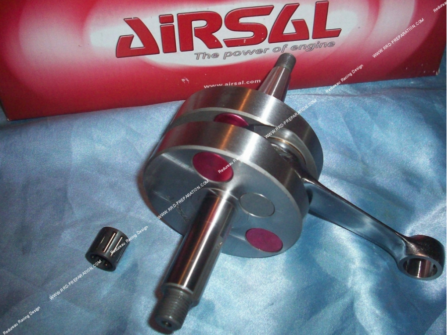 Crankshaft, connecting rod assembly AIRSAL Xtrem stroke 39mm (Ø17mm silks) for mécaboite minarelli am6 engine