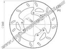 Disco de freno delantero NG Ø260mm para RIEJU SMX, RRX, MRX, SMT, SPIKE...