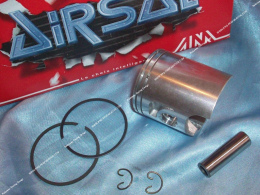 piston bi segment AIRSAL by VERTEX Ø48mm axe 12mm pour kit 70cc AIRSAL luxe bi-segment sur DERBI euro 1 & 2