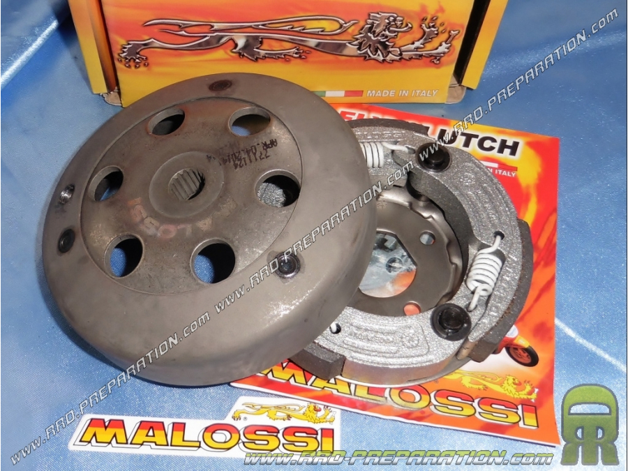 Clutch kit + bell fly system MALOSSI Ø105mm Scooter Aprilia, Beta, Minarelli vertical ...