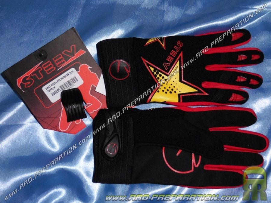 Par de guantes de verano STEEV REDSTAR 2015 tallas cortas a elegir