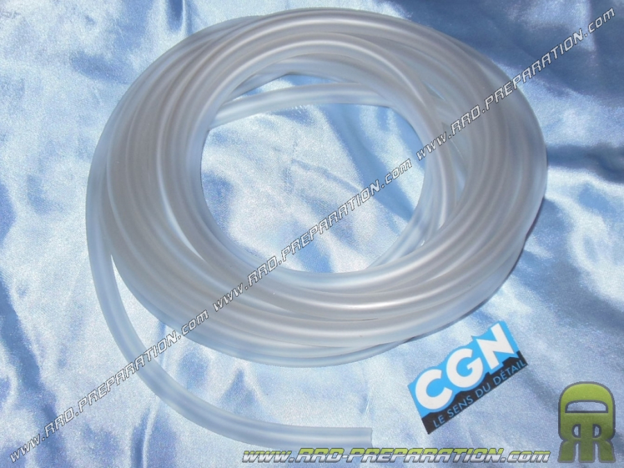 Gasoline hose connection/cooling CGN Ø9X12mm transparent crystal (25cm)