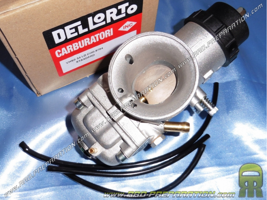 Carburateur DELLORTO VHSB 34 LD souple starter à câble avec graissage séparé, sans dépression