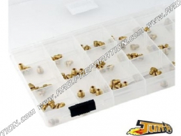 Box of 72 main jets for DELLORTO small pitch carburettor, 5mm thread, 8mm length, <span translate="no">TUN'R</span>