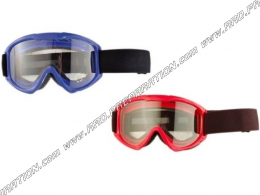 Lunettes moto-cross CGN Racing, bleu ou rouge au choix