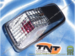 Universal rear light XR TNT TUNING (mécaboite, scooter, mob) red or transparent, carbon or black base