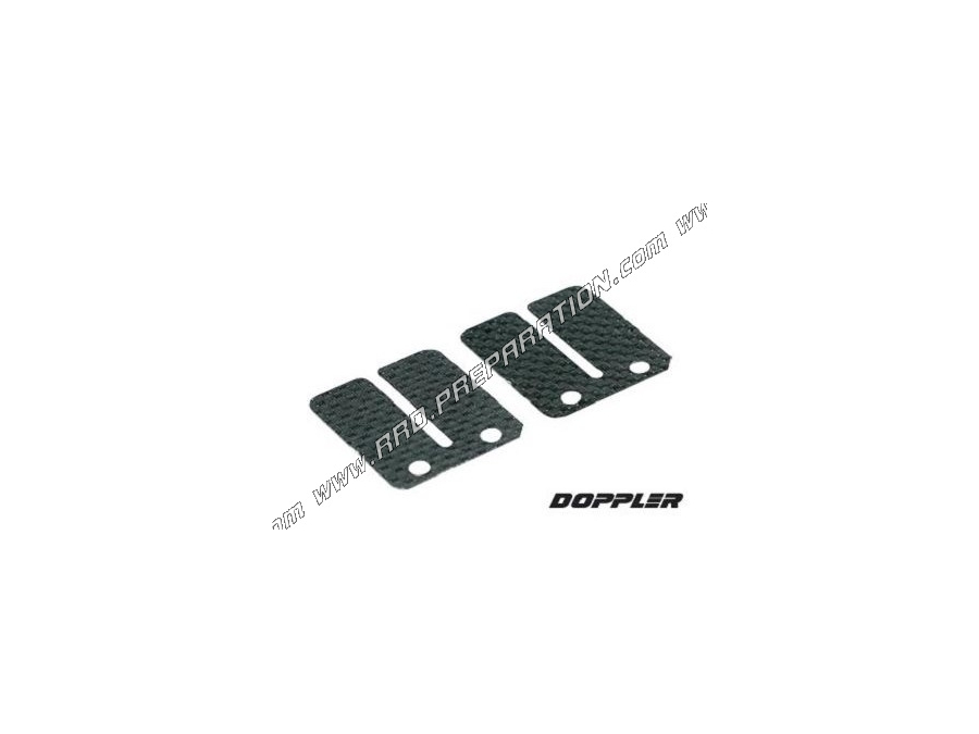 Jeu de 2 lamelles DOPPLER FIBRE pour clapets origine sur scooter moteur minarelli horizontal (nitro, aerox, ovetto...)