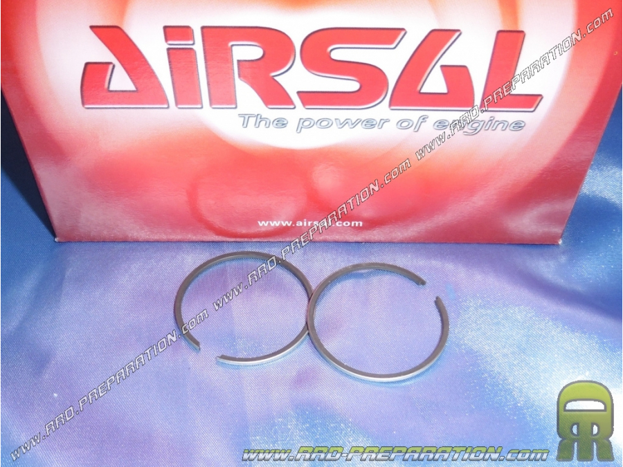 Jeu de 2 segments AIRSAL Ø39mm pour kit 50cc AIRSAL SPORT aluminium pour scooter KYMCO, SYM...