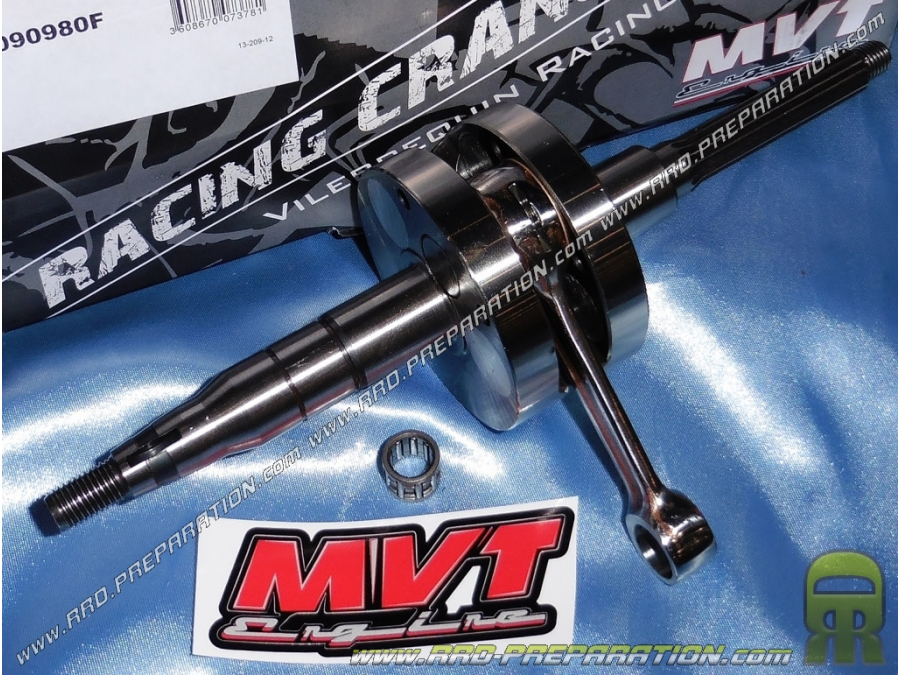 Crankshaft, connecting rod assembly MVT WILL SQUARE Racing origin centers Ø10/12mm vertical minarelli (booster, bws)