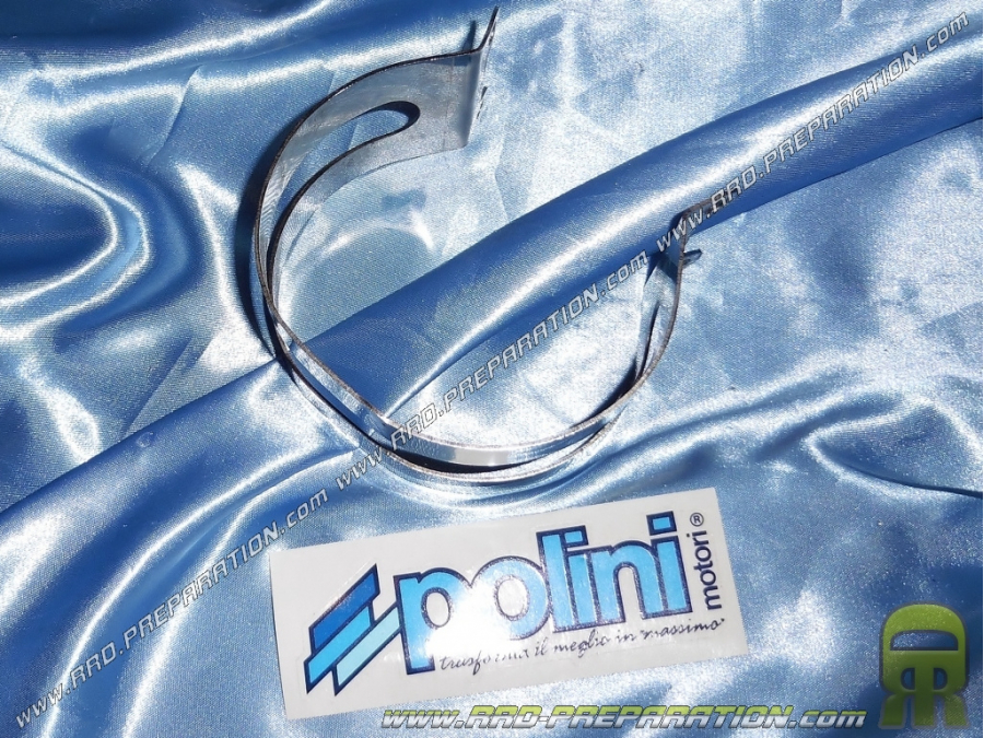 Chrome steel clamp for POLINI silencer on HONDA ZOOMER 50cc 4-stroke