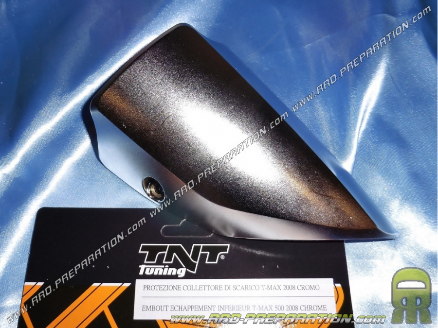 Cache / couvercle inférieur d'échappement TNT TUNING couleur aux choix pour maxi-scooter YAMAHA T-MAX 500cc 2008 à 2012