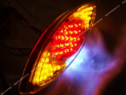 Luz trasera LED con intermitentes y placa de iluminación EYE TNT Tuning universal (mécaboite, scooter, mob)