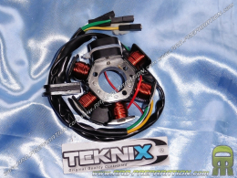 Stator + cables TEKNIX 80W with sensor for lighting of origin DUCATI MINARELLI AM6 and DERBI