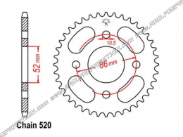 Couronne FRANCE EQUIPPEMENT pour QUAD KYMCO MXU, MXER 50 et 150cc 30 dents