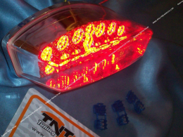 Transparent taillight with TNT Tuning leds approved for mécaboite and scooter (xps, x-limit, tzr, dt, xp6...)