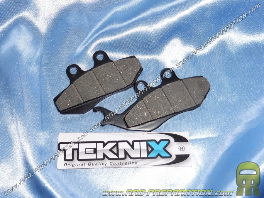 Plaquettes de frein TEKNIX avant pour scooter et 50cc à boite DERBI Drd, APRILIA Rs, Rx, MBK Xpower....