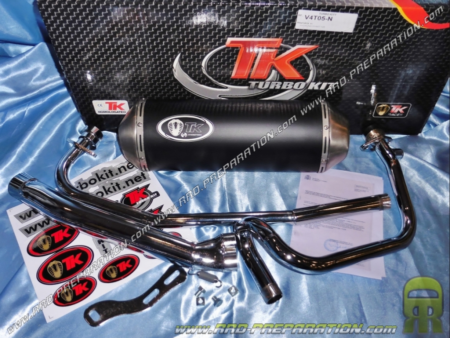 Pot d' échappement TURBOKIT TK pour HYOSUNG COMET, GT... 125cc 4T (2 en 1)