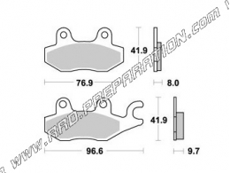 Pastillas de freno delantero - trasero AP RACING para HONDA NSR 50, MZ RT, SM, SX 125, VOXAN SCRAMBLER 1000, YAMAHA 750 XTZ