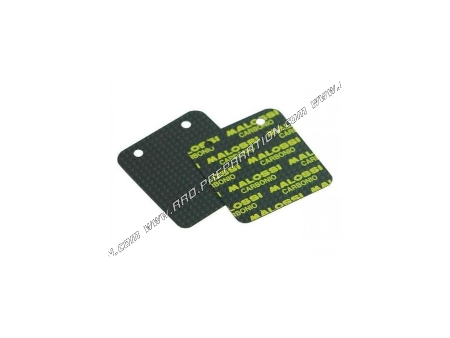 Lamelles de rechange MALOSSI MHR 0,30mm carbone pour clapets VL14 scoote rminarelli horizontaux (nitro, aerox, adly, neos, ...)