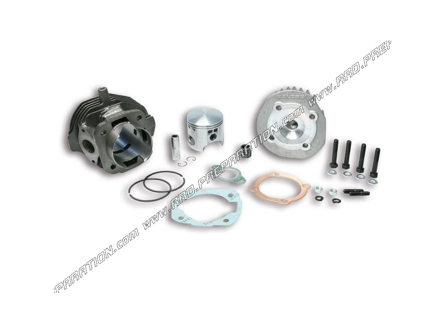 Kit alto motor Ø57,5mm 110cc MALOSSI hierro fundido 6 transfers para scooter VESPA 50cc 2T PK, HP, XL, SPECIAL, PIAGGIO APE...