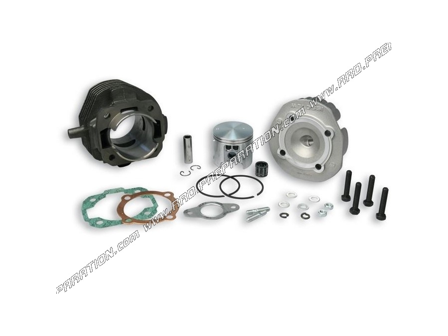 Kit haut moteur Ø55mm 100cc MALOSSI fonte 6 transferts pour scooter VESPA 50cc 2T PK, HP, XL, SPECIAL, PIAGGIO APE...