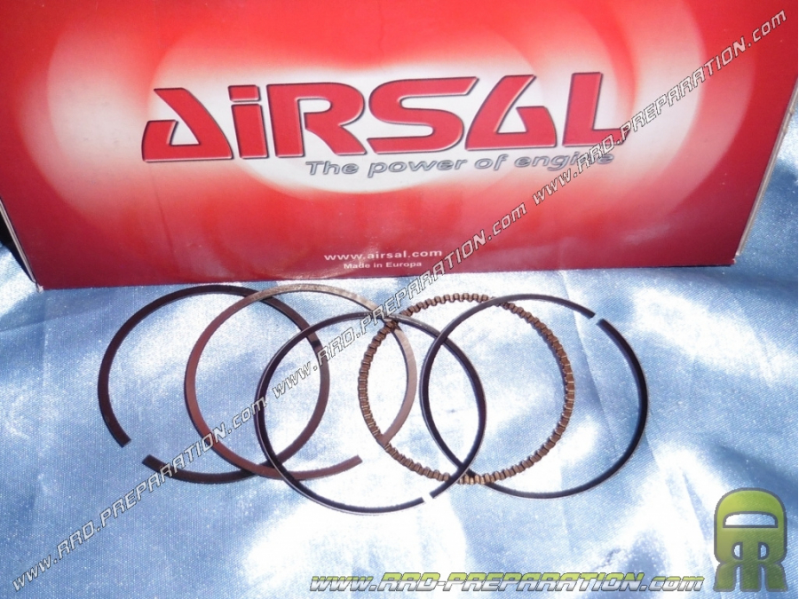 Set of segments Ø57.4mm for kit 150cc AIRSAL aluminum on motorcycle YAMAHA YBR, XT R and XT X 125cc