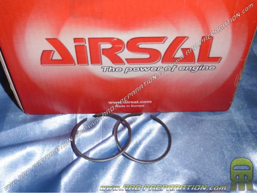 Jeu de 2 segments AIRSAL Ø39mm pour kit 50cc AIRSAL aluminium pour scooter HONDA, KYMCO, BSV, SYM ...