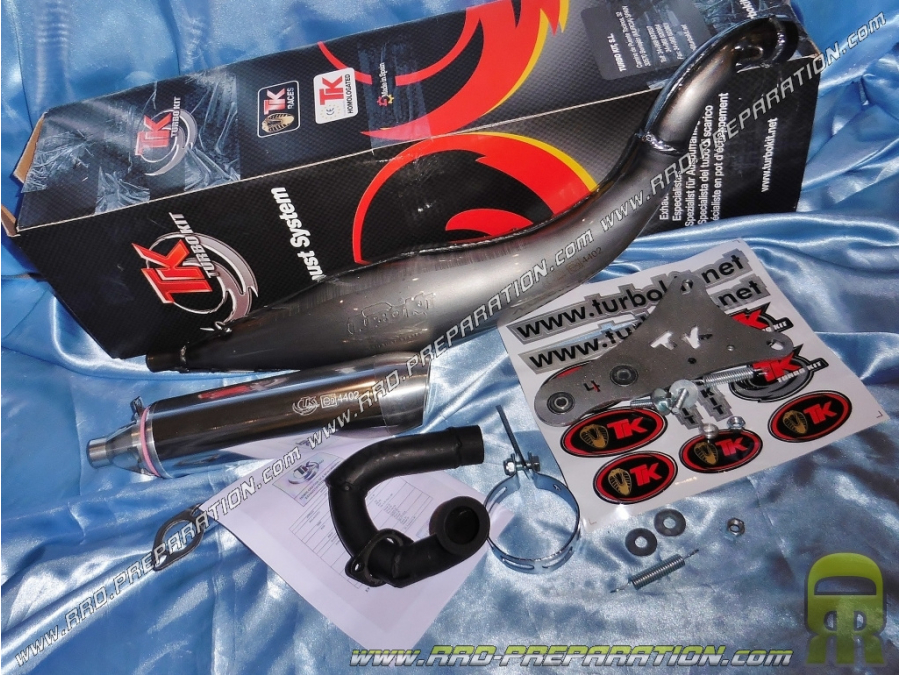 Pot d'échappement TK TURBO KIT pour DINLY DINO  50cc (enfant)