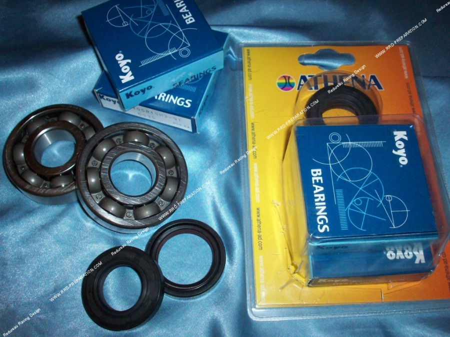 2 roulements + joints spy (spi) de vilebrequin renforcés ATHENA Racing pour moto 125cc 2 temps YAMAHA TDR, DT, TZR, DTR, DERBI G