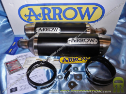 Paire de silencieux d'échappement ARROW STREET THUNDER pour DUCATI MONSTER 1100, 1100 EVO, 1100 S, ... de 2009 à 2010