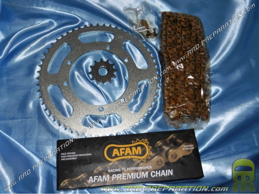 Kit chaîne AFAM 428 / 12X56 SHERCO HRD, SONIC, SM, ENDURO, CPI SX...