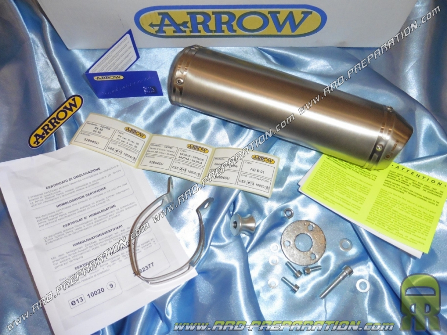 Silencer, cartridge ARROW titanium competition for APRILIA RS, SX, DERBI X-TREM, X-RACE, GILERA .... From 2006