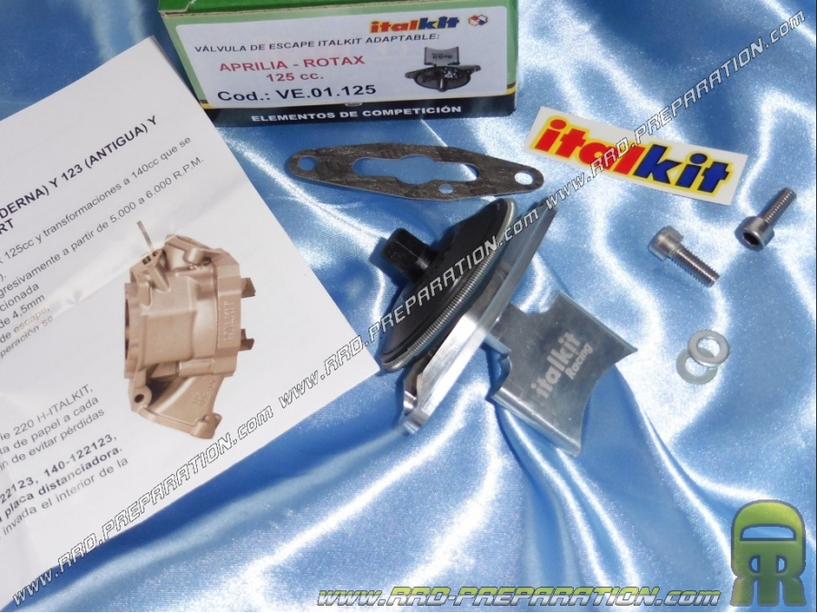 Valve d'échappement pneumatique ITALKIT pour ROTAX 122, 123, APRILIA RS 125 2T, KARTING... Valve d'échappement pneumatique ITALKIT pour ROTAX 122, 123, APRILIA RS 125 2T, KARTING...