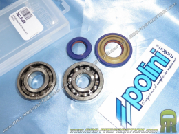 Kit crankshaft reinforced bearings C4 + spy POLINI Ø20mm scooter Vespa 50, 125cc