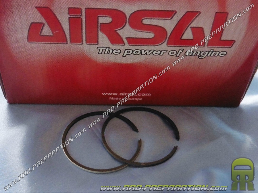 Jeu de 2 segments AIRSAL Ø46 X 1,5mm pour kit 70cc AIRSAL sur scooter HONDA SH, LEAD, GYRO, PEUGEOT SC METROPOLIS...