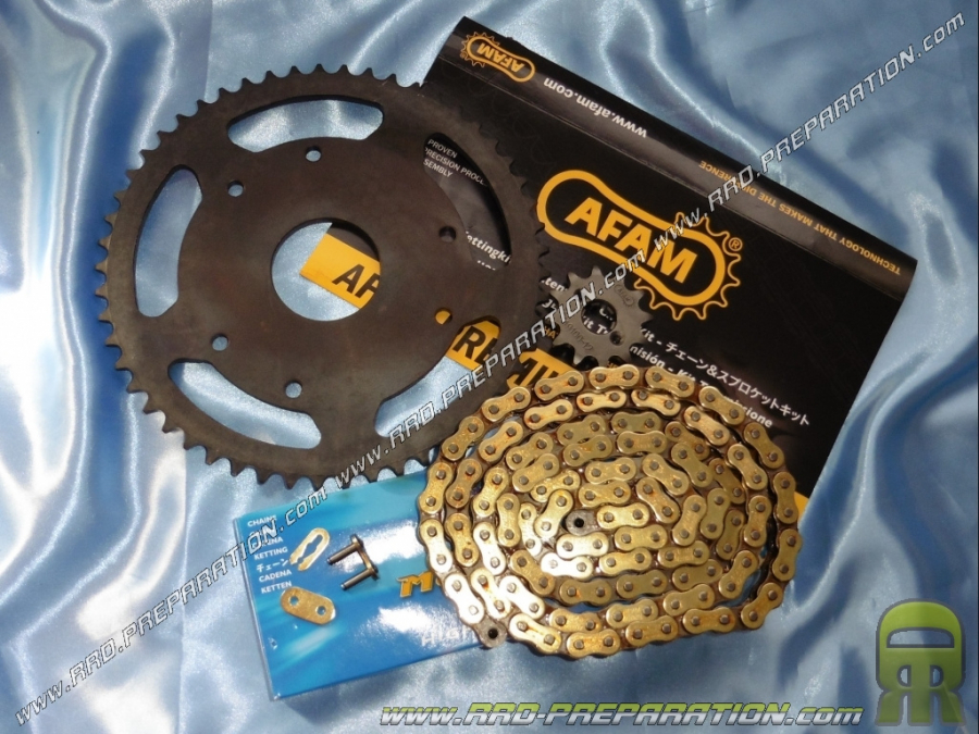 Kit chaîne AFAM 420 / 12X53 DERBI SENDA R / L 1997 a 1999