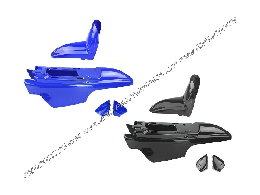 Kit carosserie / carénage 4 pièces pour YAMAHA PW 50 bleu ou noir