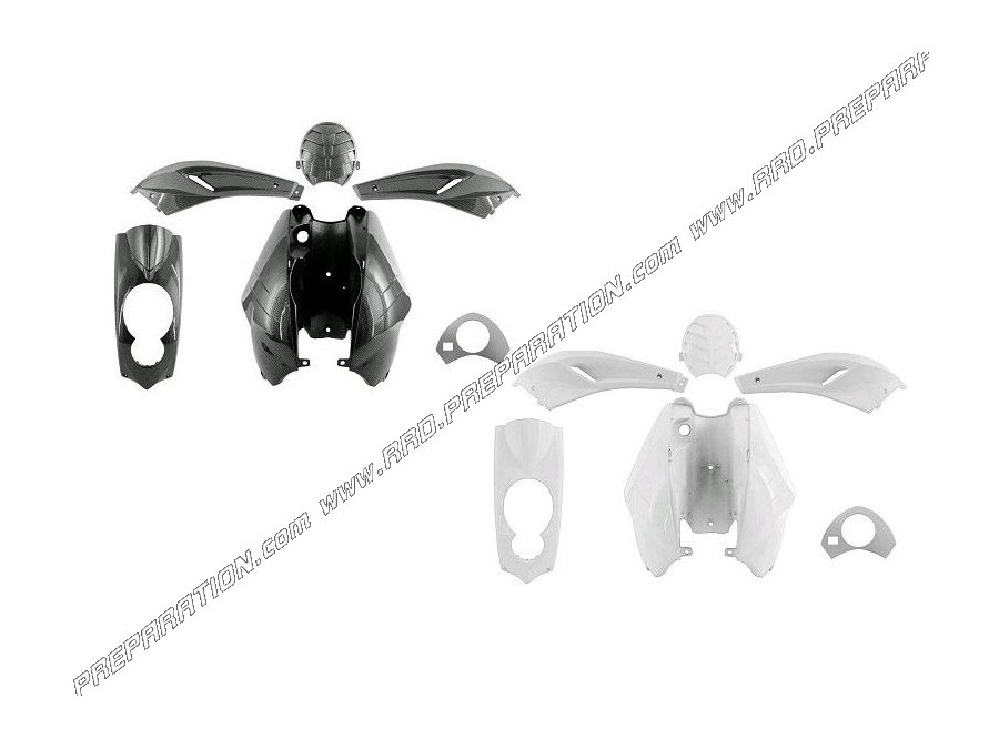 6-piece TNT fairing kit for PEUGEOT LUDIX except BLASTER white, black or carbon