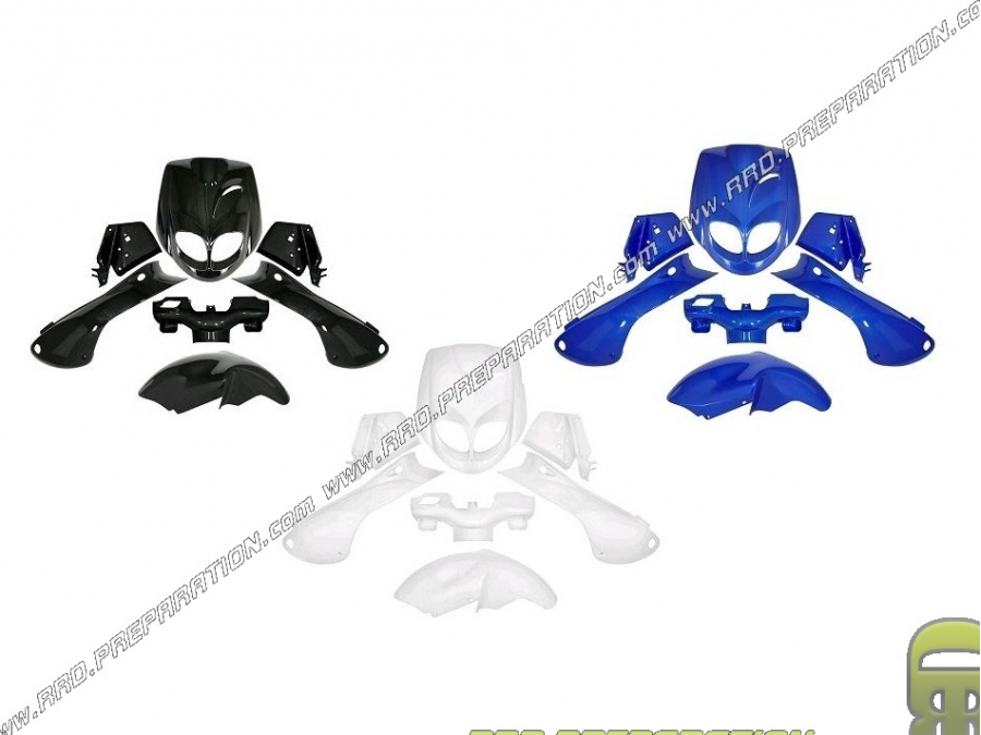 7-piece TNT fairing kit for PEUGEOT TKR and REKKER from 2003 to 2011 blue, white or black
