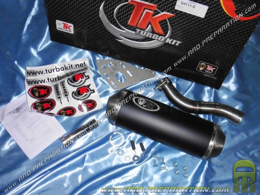 Silenciador intermedio y escape TURBO KIT TK SUZUKI LZ, LTZ y KAWASAKI KXF 400 (Conjunto SLIP-ON, sin tornillo)